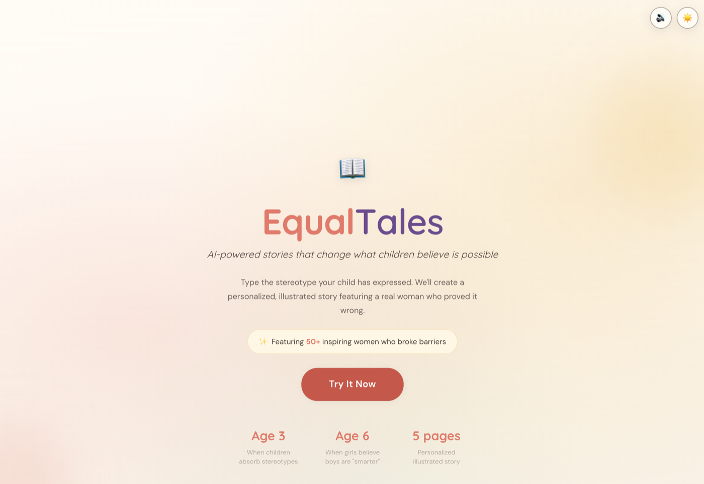 EqualTales - AI-assisted project preview