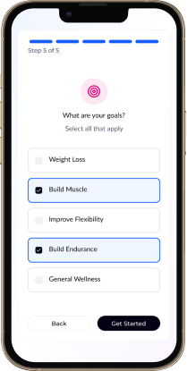 Onboarding - Fitness Goals